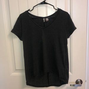 Dark grey v-neck